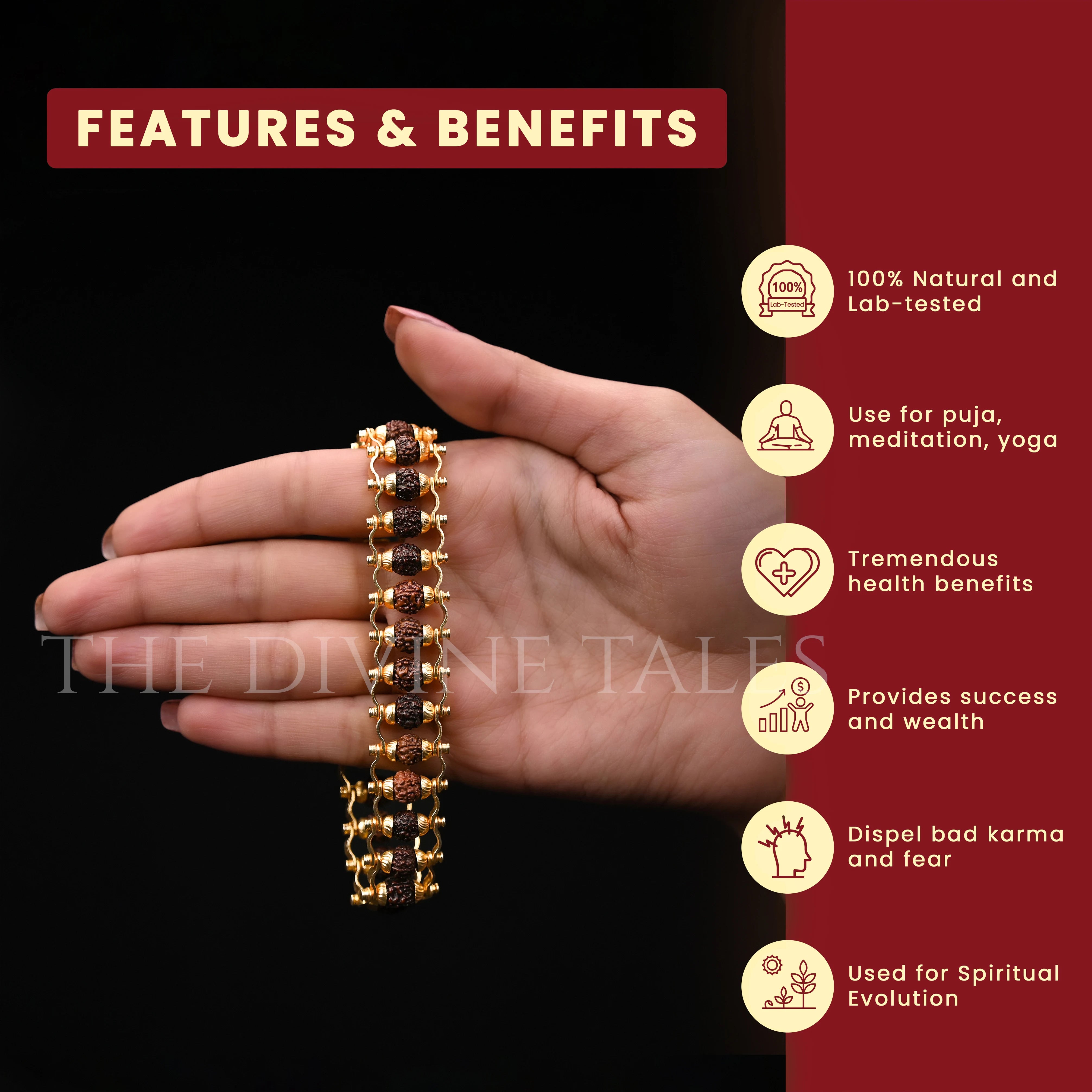 5 Mukhi Rudraksha Bracelet