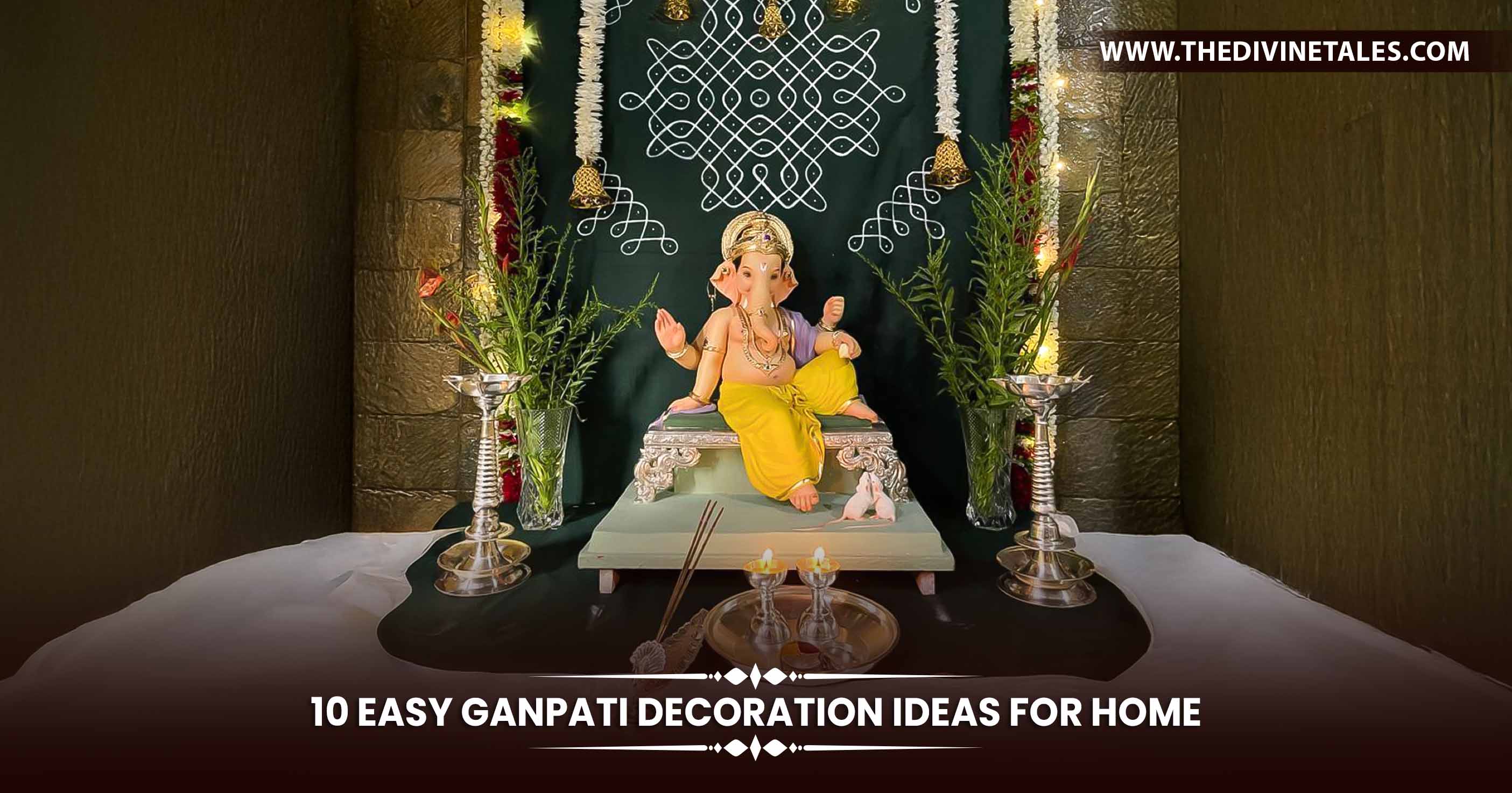 10 Best Ganpati Decoration Ideas for Home to Make Your Celebrations Stand Out