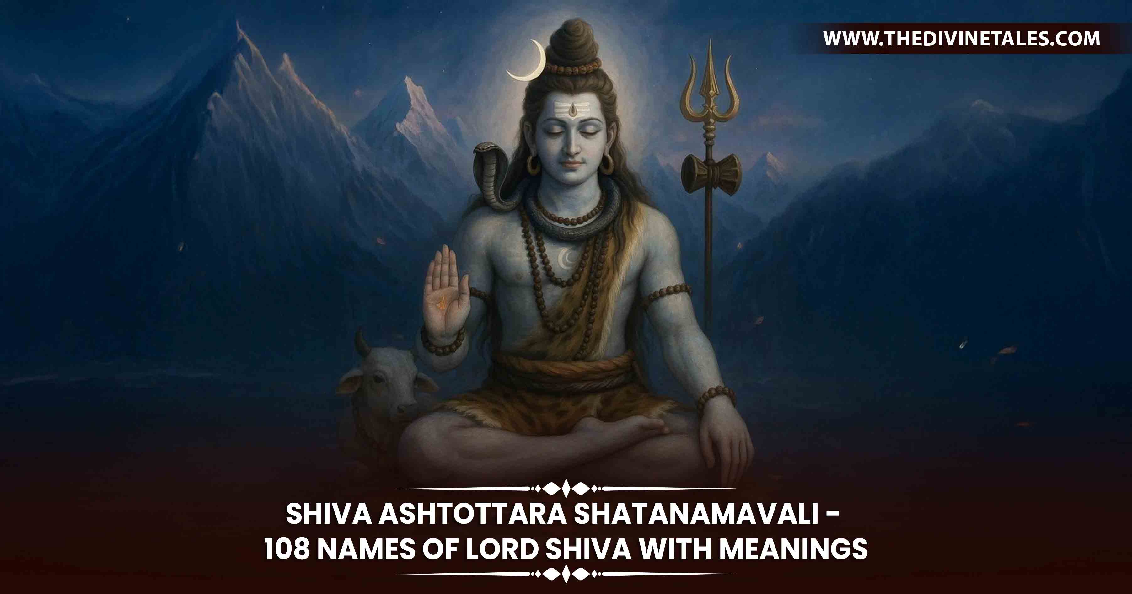 Shiva Ashtottara Shatanamavali - 108 Names of Lord Shiva with Meanings