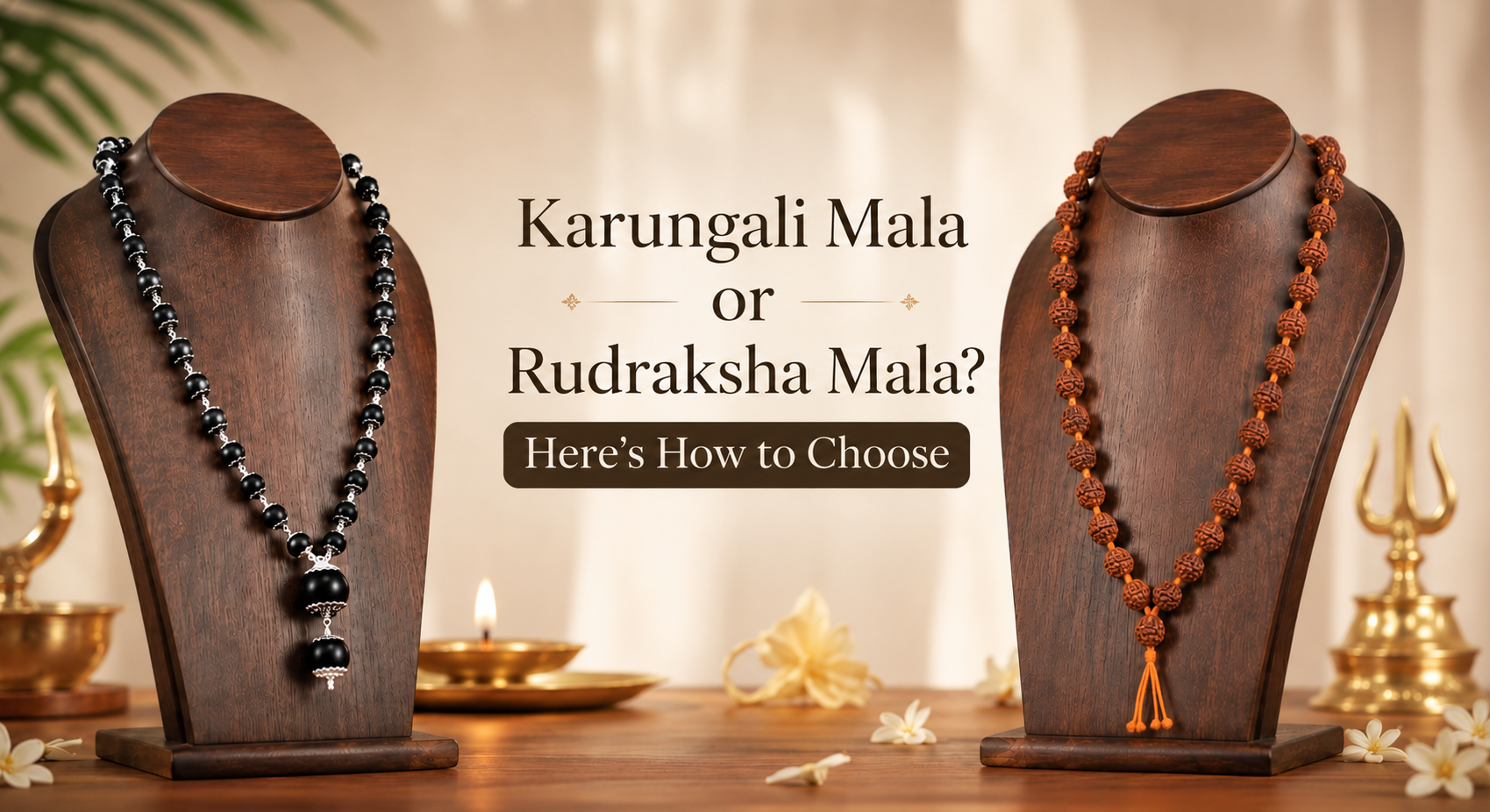 Karungali Mala or Rudraksha Mala? Here's How to Choose