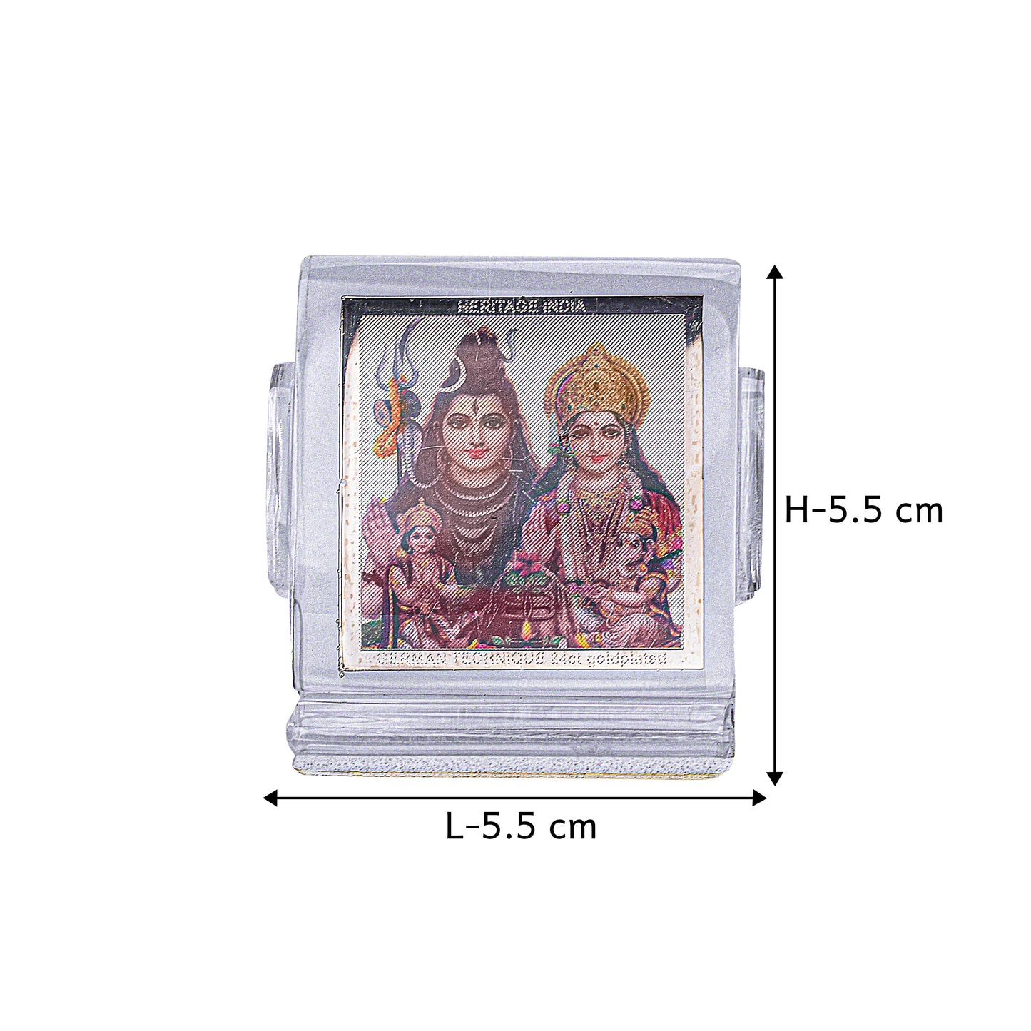 Shiva Parvati Acrylic Car Dashboard