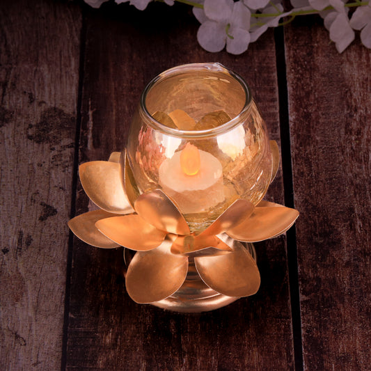 Flower Shaped Candle Holder