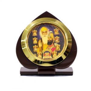 Guru Nanak And Guru Gobind Singh Acrylic Case Photo Frame Car Dashboard With Tape