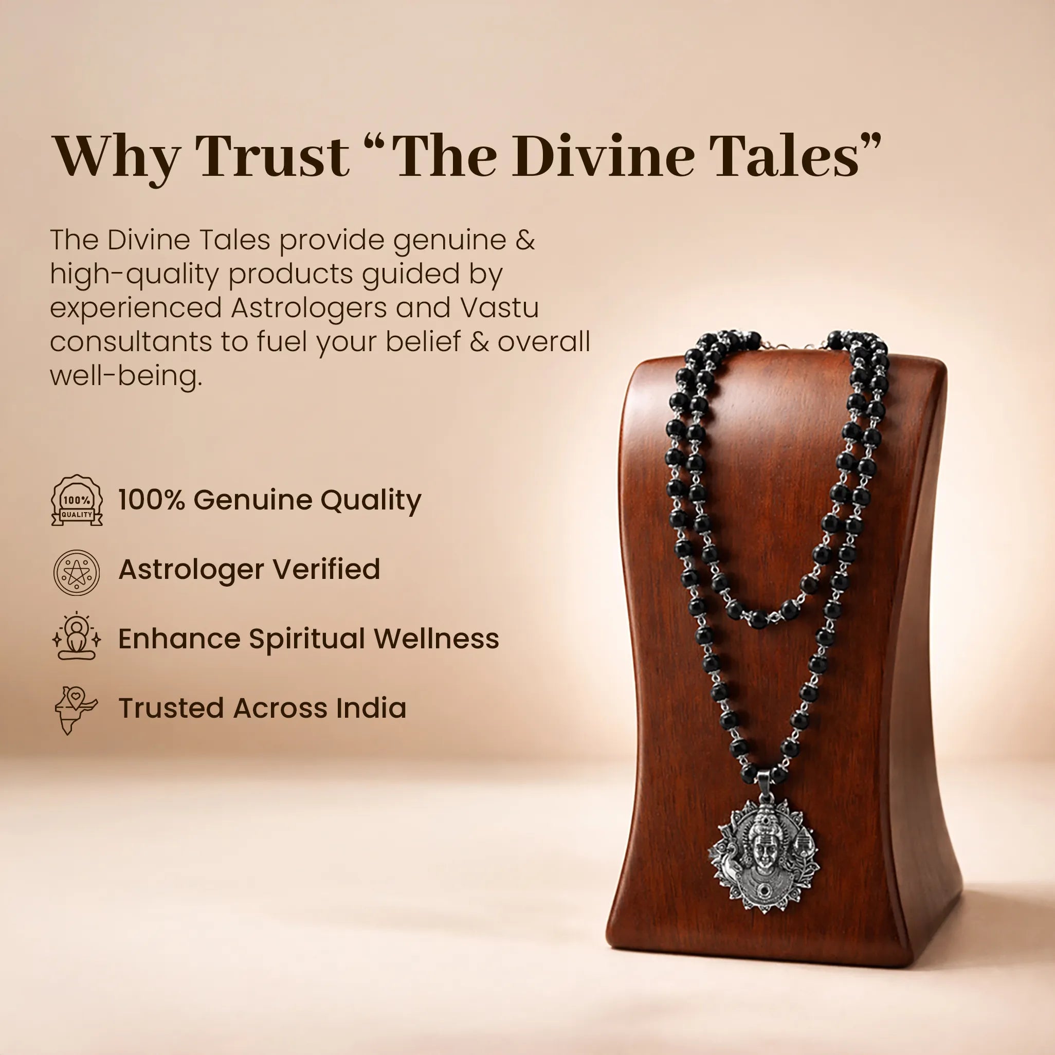 Karungali Cap Mala with Kartike Ji Locket