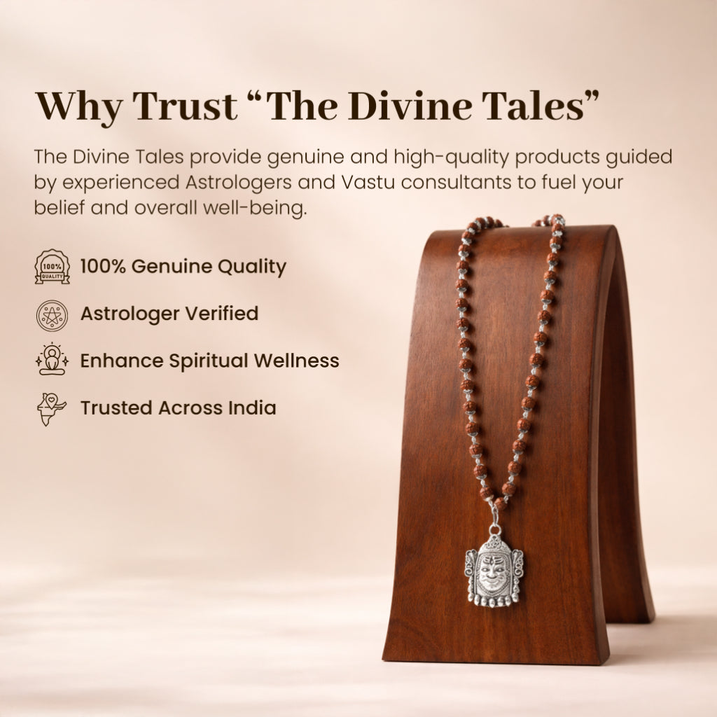 Mahakaal Shakti Rudraksha Cap Mala – Divine Protection Necklace