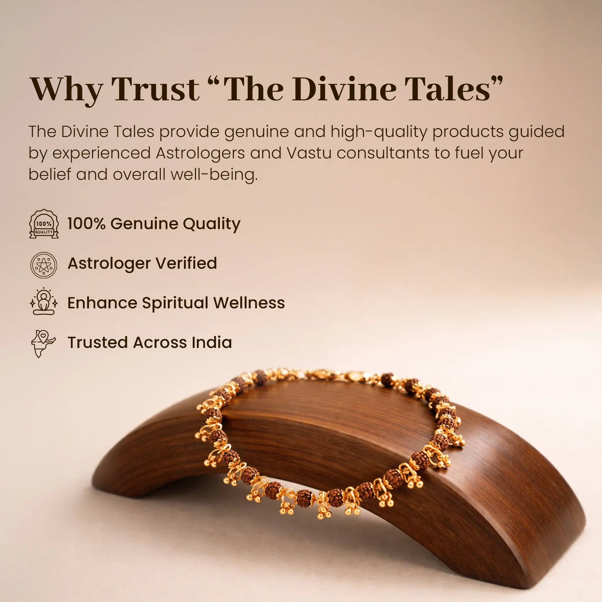 Divine Raksha Rudraksha Charm Bracelet