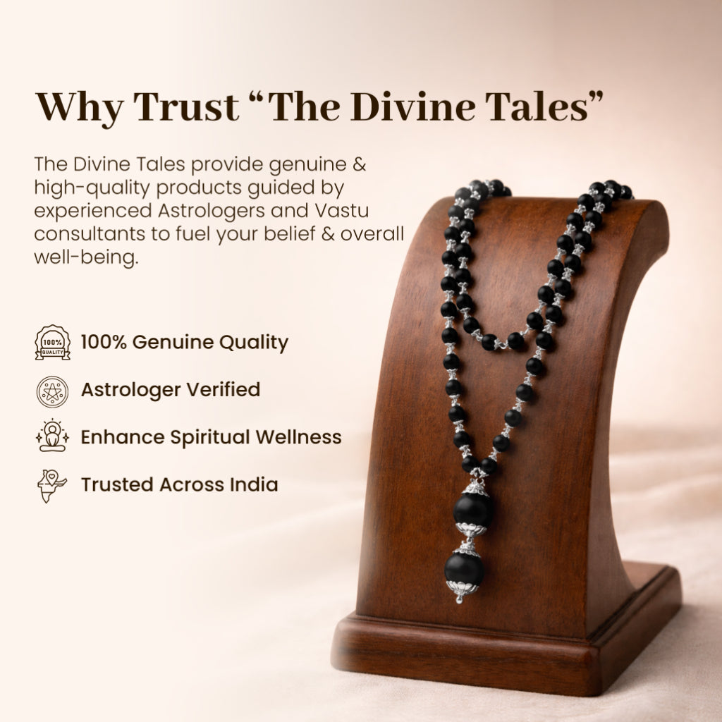 Pure Karungali Cap Mala – Single Bead Energy Necklace