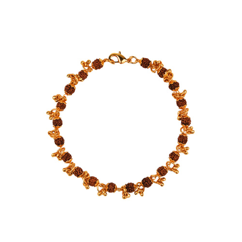 Divine Raksha Rudraksha Charm Bracelet