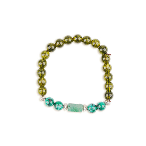 Green Agate Stone Bracelet