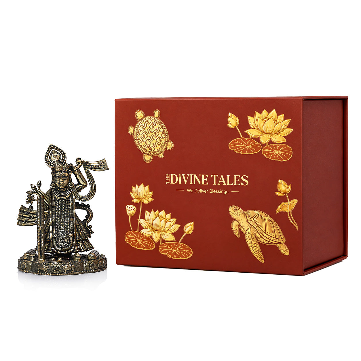 Brass Shrinathji Idol With Gift Box