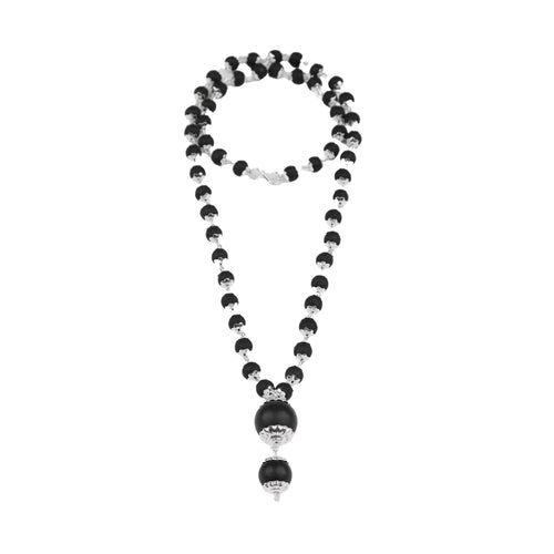 Pure Karungali Cap Mala – Single Bead Energy Necklace