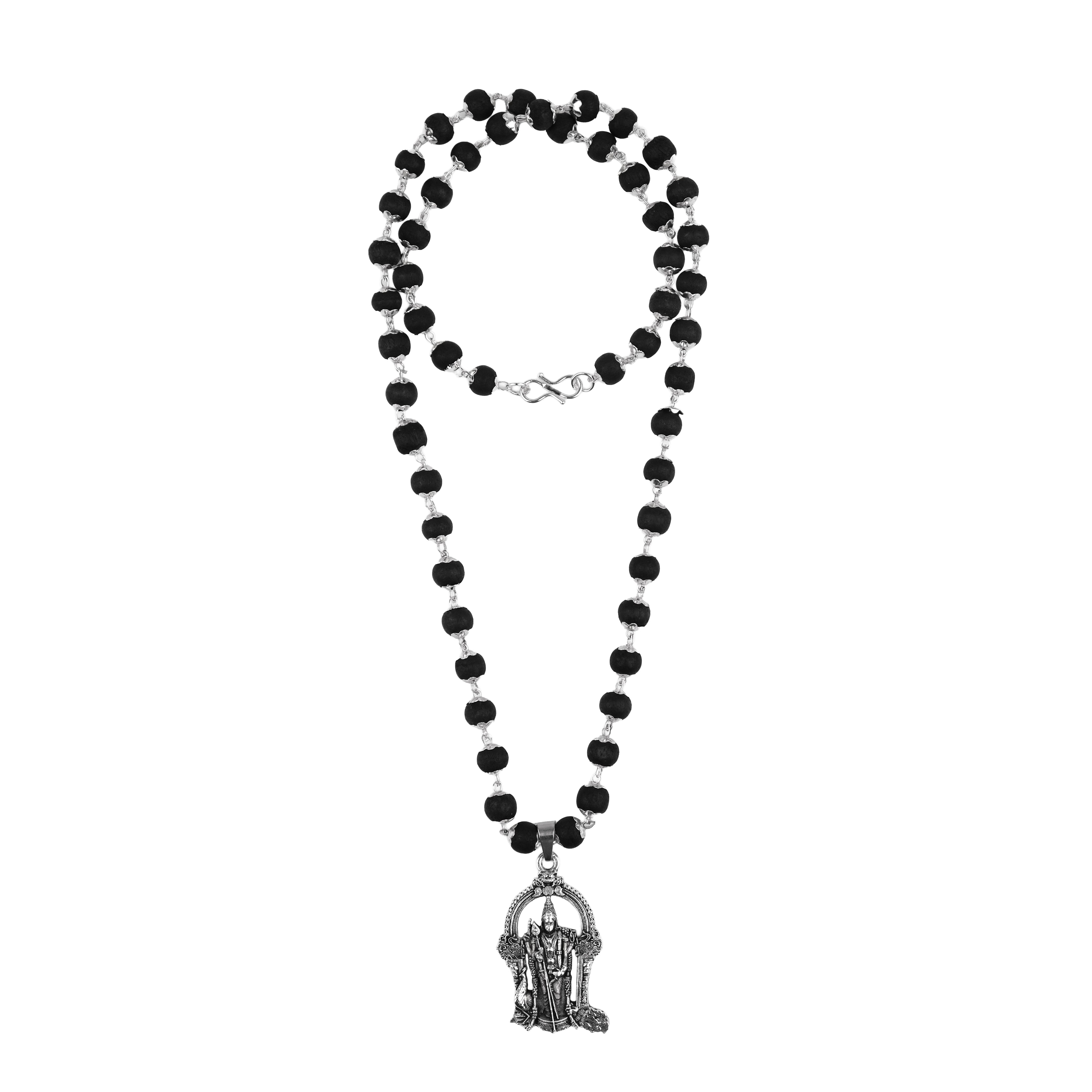 Divine Karungali Mala with Murugan Swami Locket