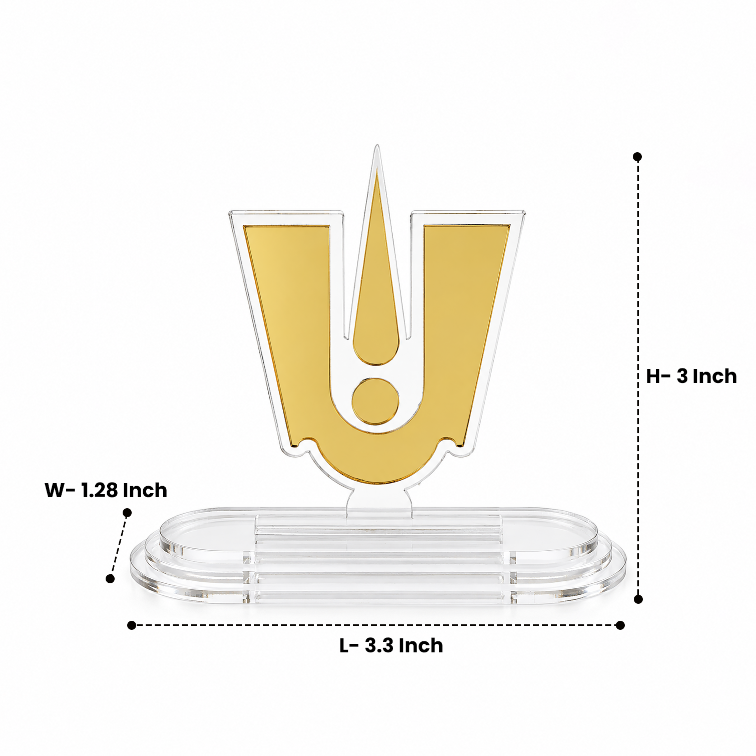 Vaishnav Tilak Acrylic Car Dashboard
