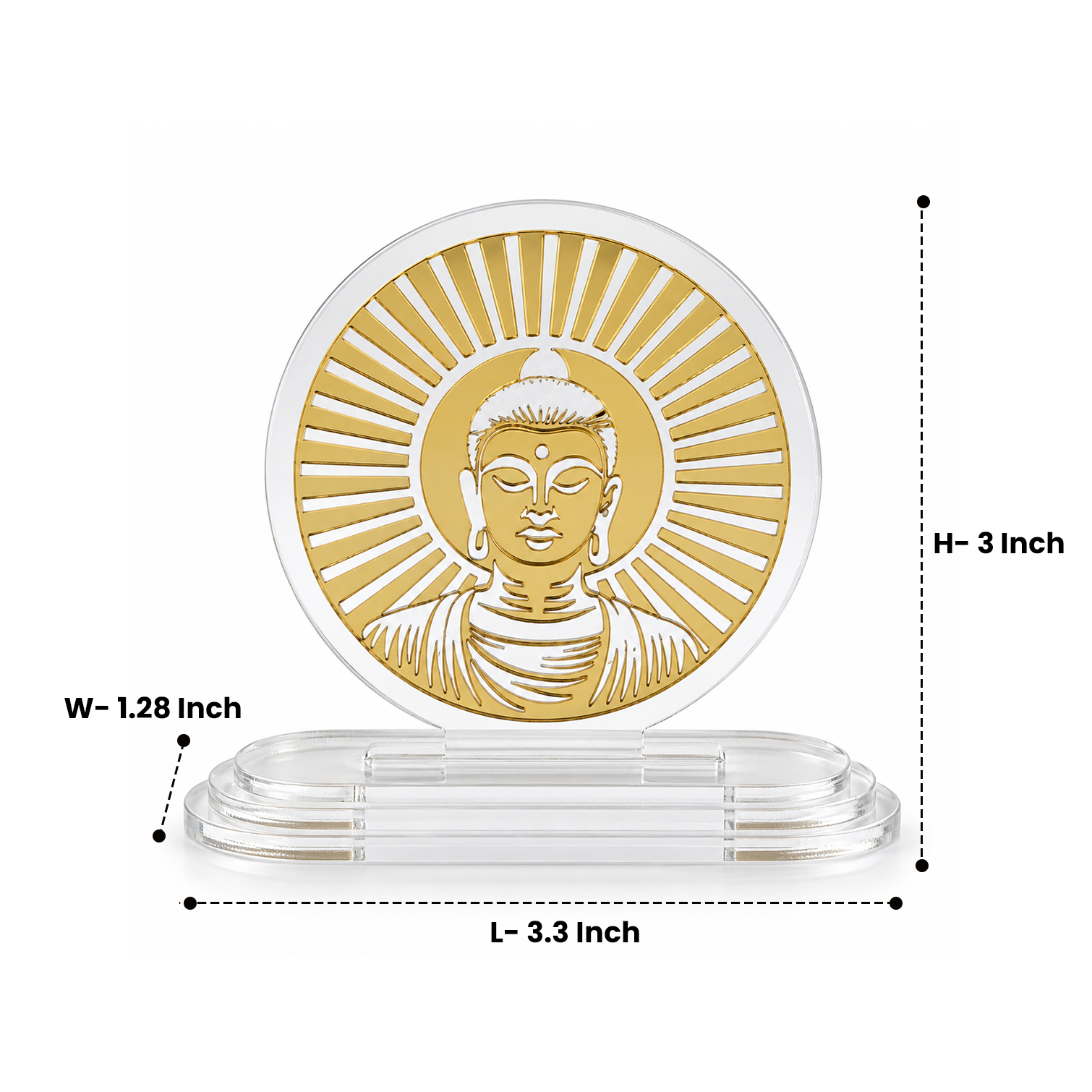 Divine Buddha Acrylic Car Dashboard