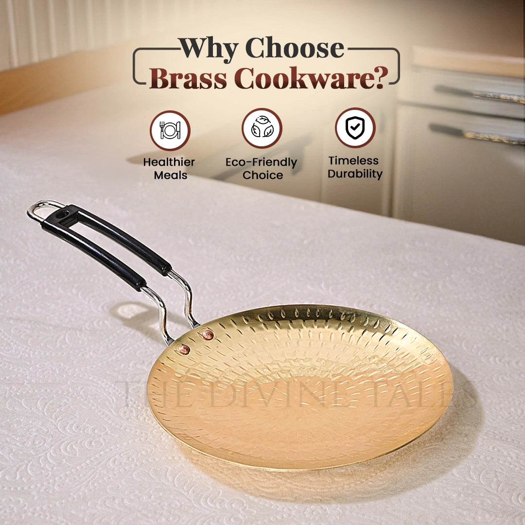 Hammered Brass Tawa for Roti