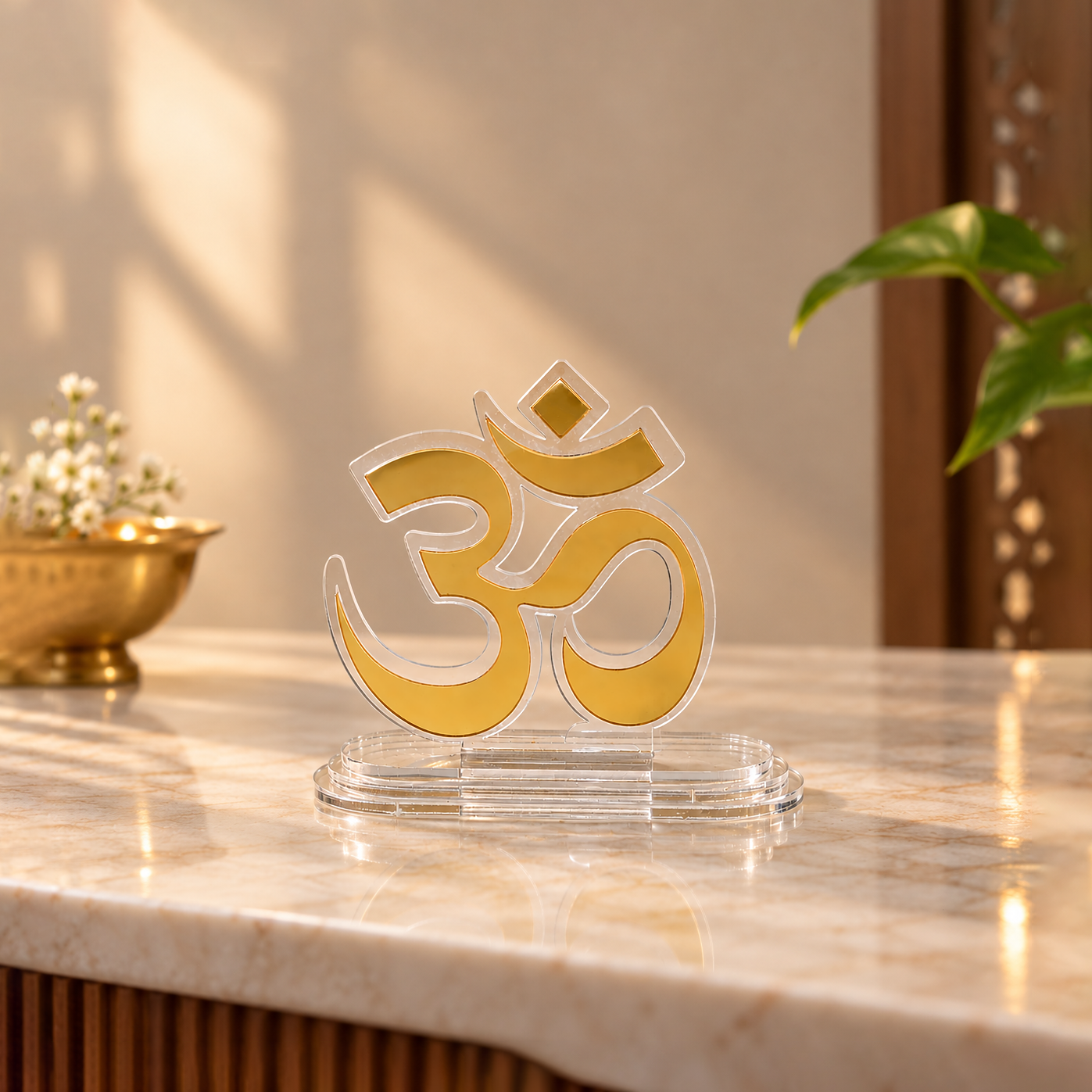 Om Acrylic Car Dashboard