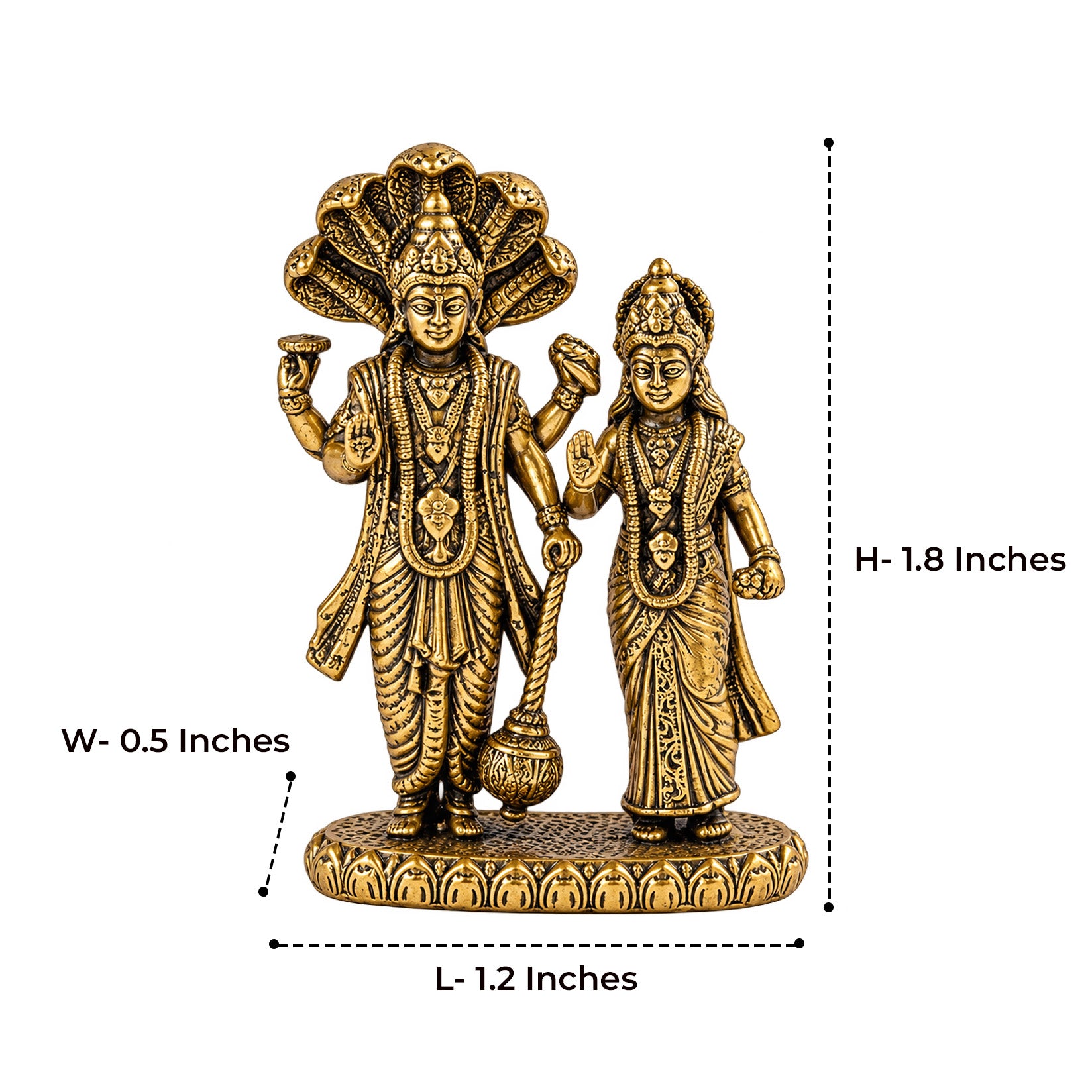 Brass Laxmi Narayana Idol