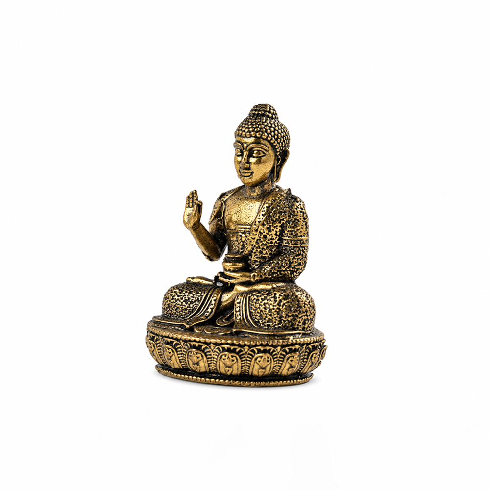 Brass Mahatma Buddha Idol