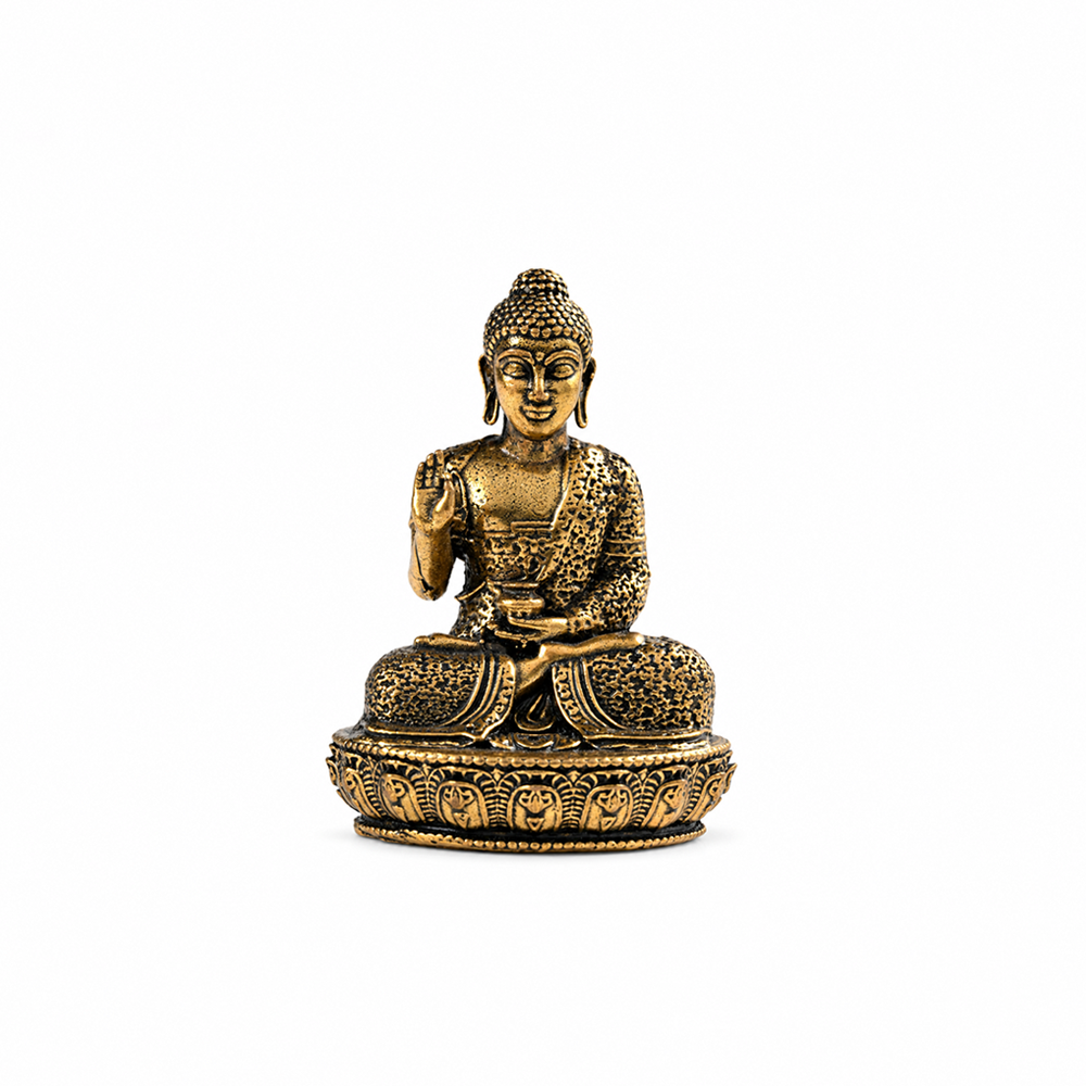 Brass Mahatma Buddha Idol