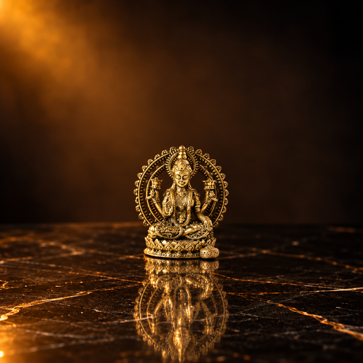 Brass Maa Lakshmi Idol