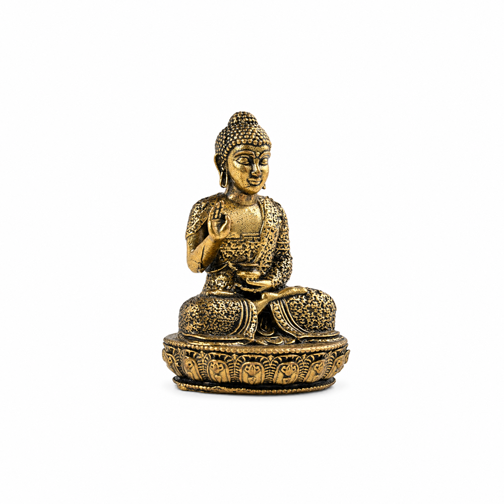 Brass Mahatma Buddha Idol