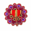 Floral Red-Violet Laddu Gopal Dress