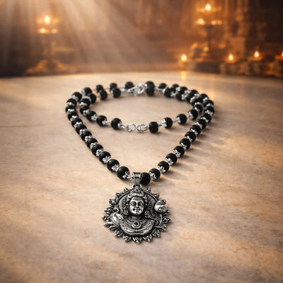 Karungali Cap Mala with Kartike Ji Locket