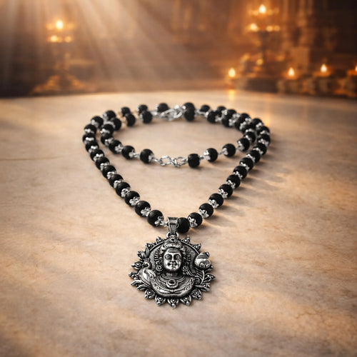 Karungali Cap Mala with Kartike Ji Locket