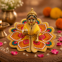 Floral Yellow Laddu Gopal Dress