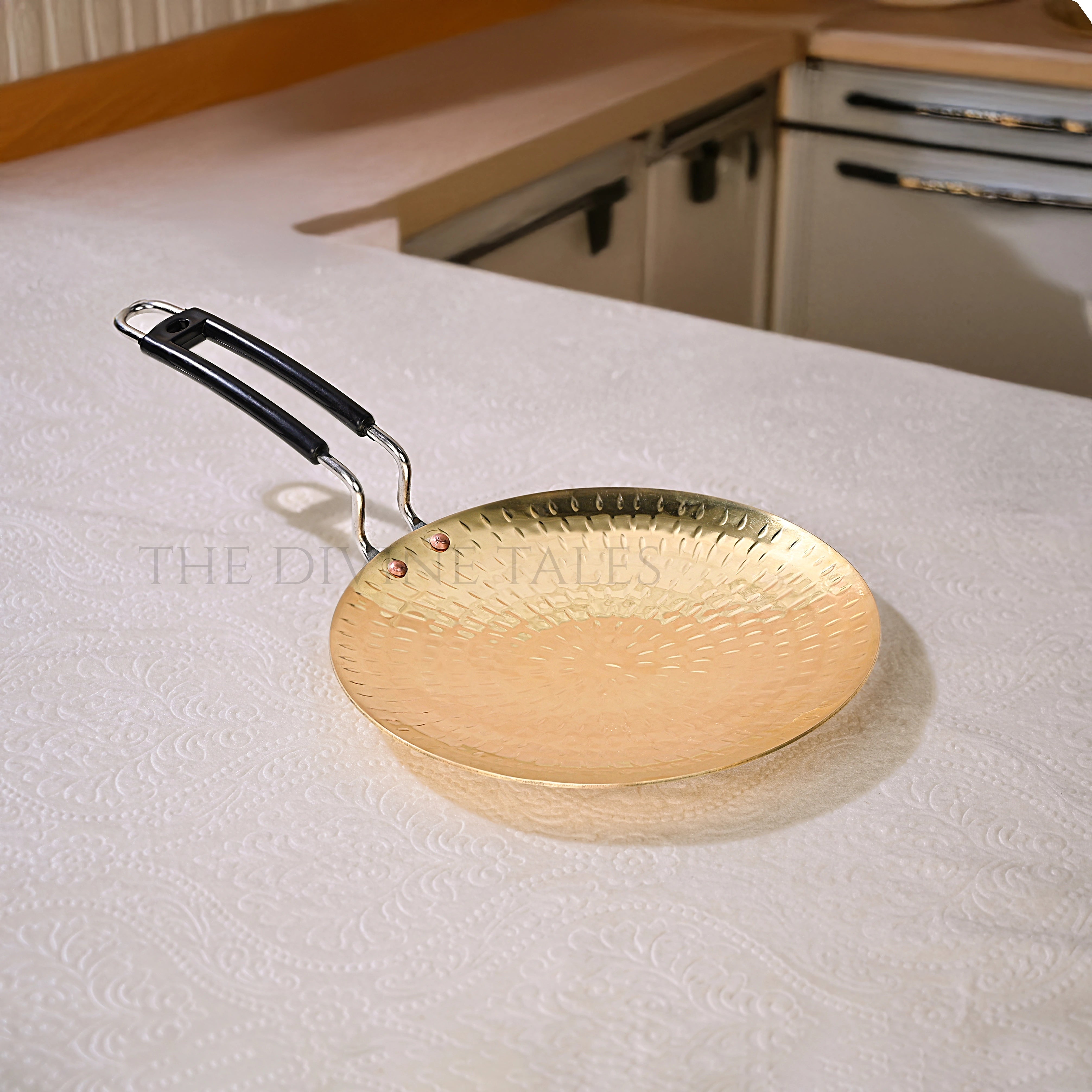 Hammered Brass Tawa for Roti