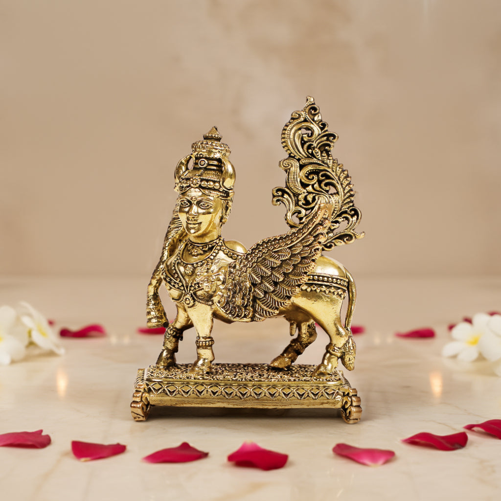 Brass Kamdhenu Idol