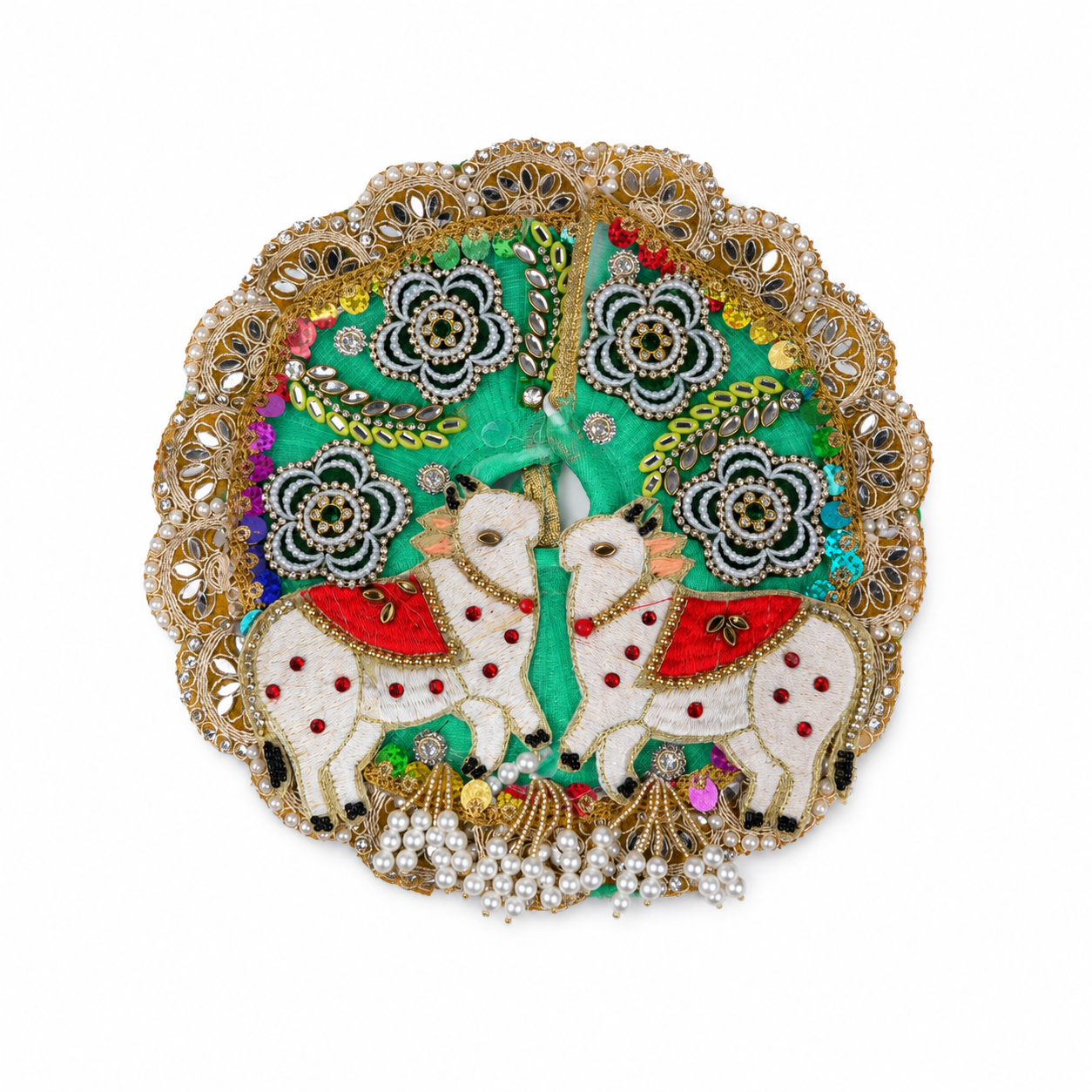 Cow Design Laddu Gopal Dress