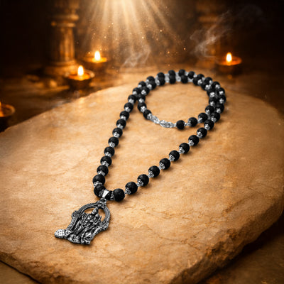 Divine Karungali Mala with Murugan Swami Locket