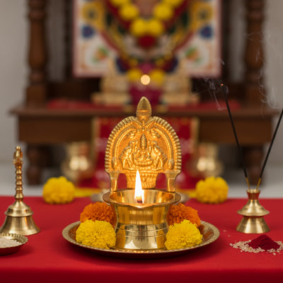 Brass Kamakshi Diya
