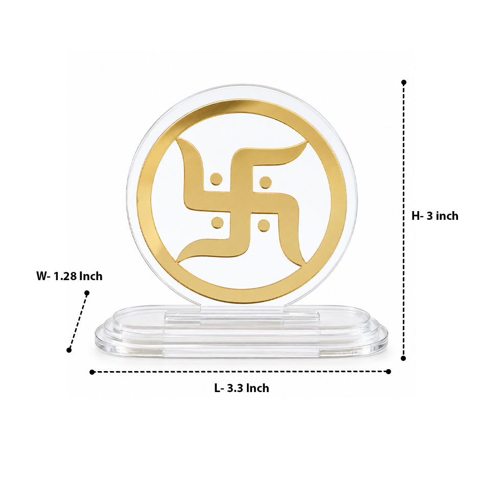Swastik Acrylic Car Dashboard