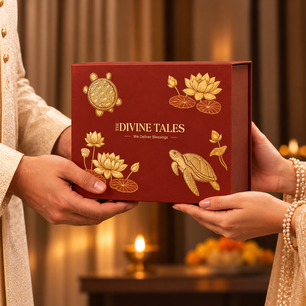 Laxmi Ganesh Brass Idol with Gift Box