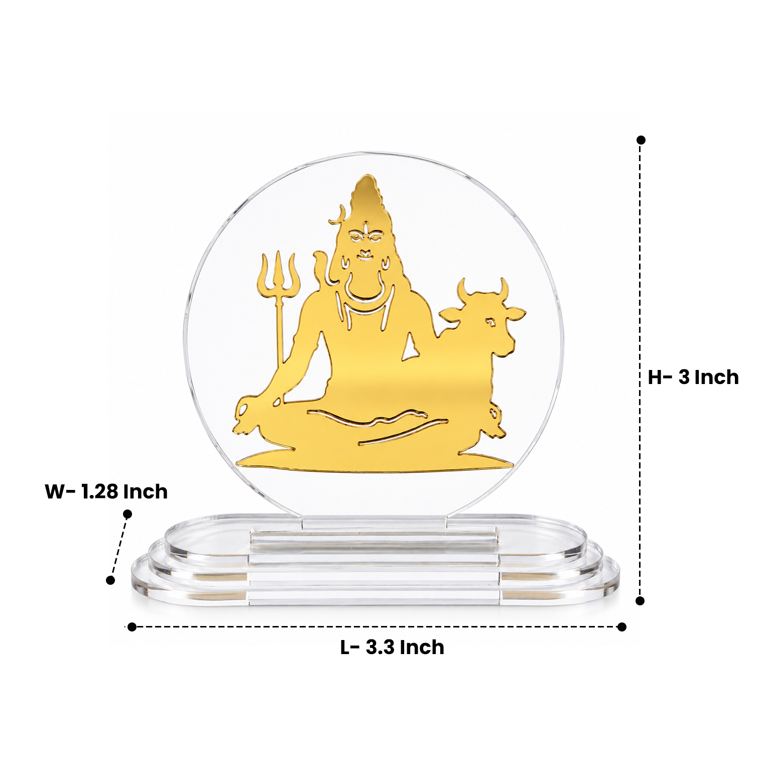 Shiva Acrylic Car Dashboard