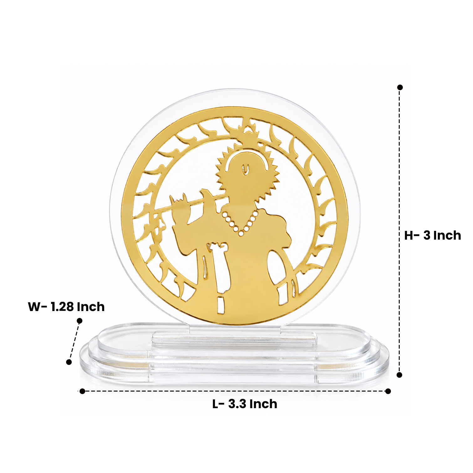 Shree Krishna Acrylic Car Dashboard
