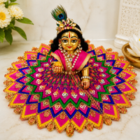 Floral Multicolor Laddu Gopal Dress