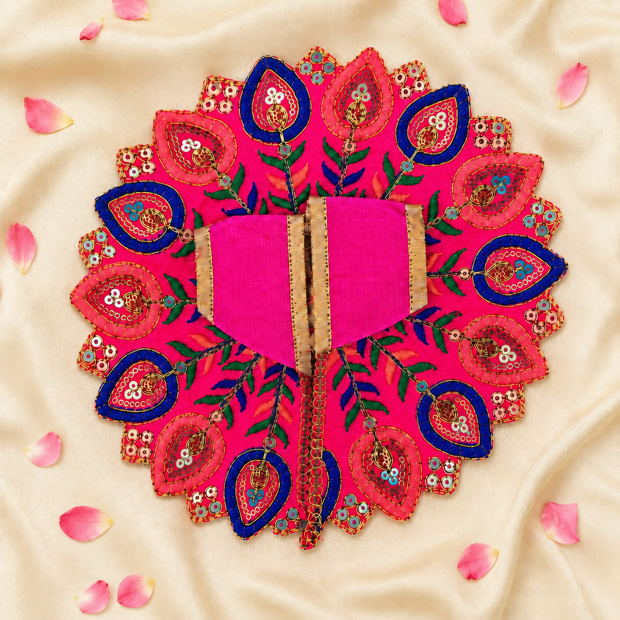 Floral Pink Laddu Gopal Dress