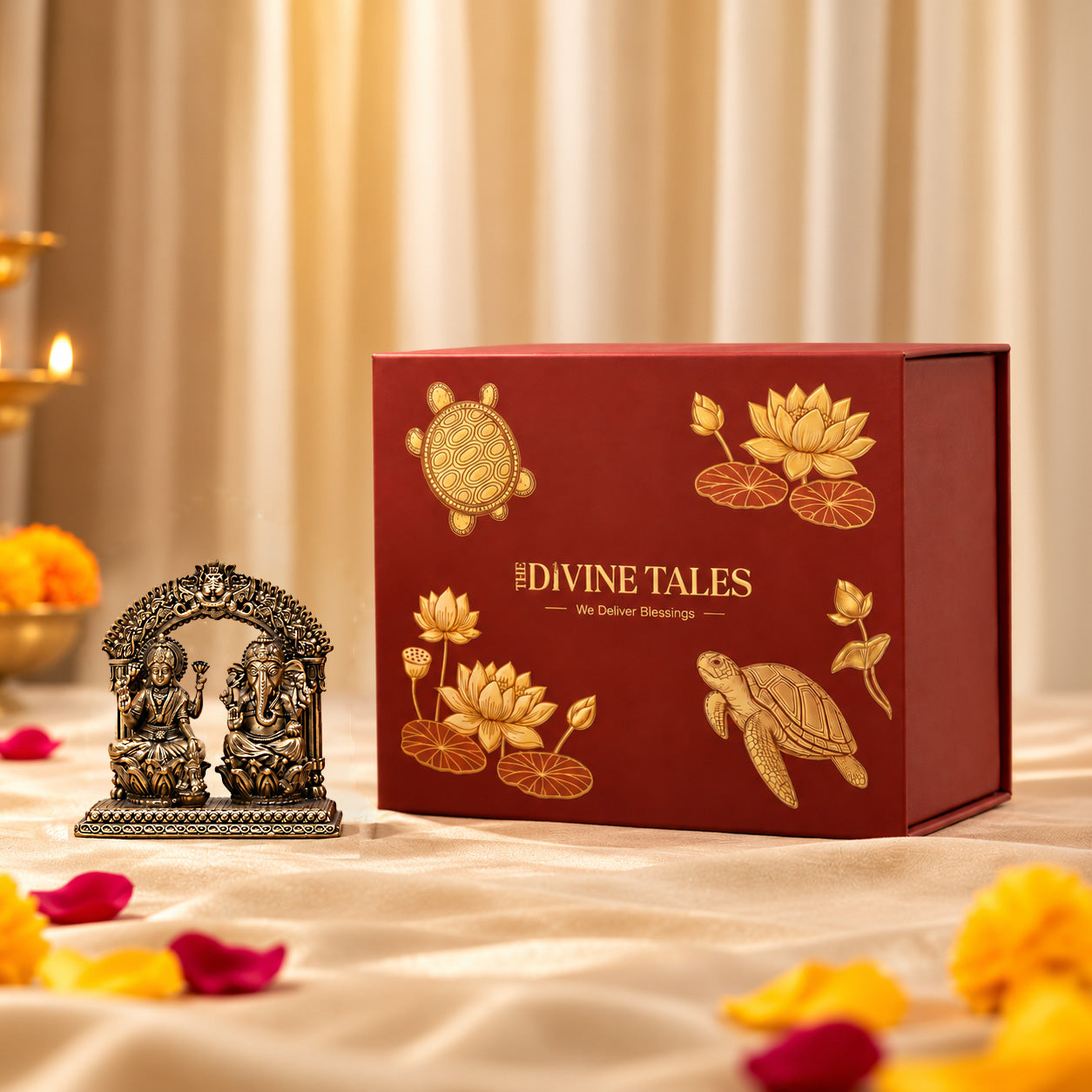 Shri Laxmi Ganesh Base With Gift Box