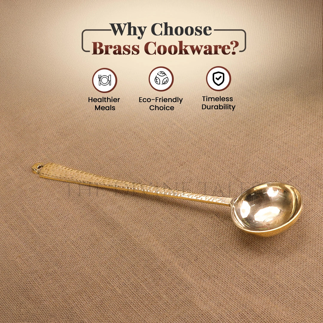 Pure Brass Handcrafted Ladle/Scoop