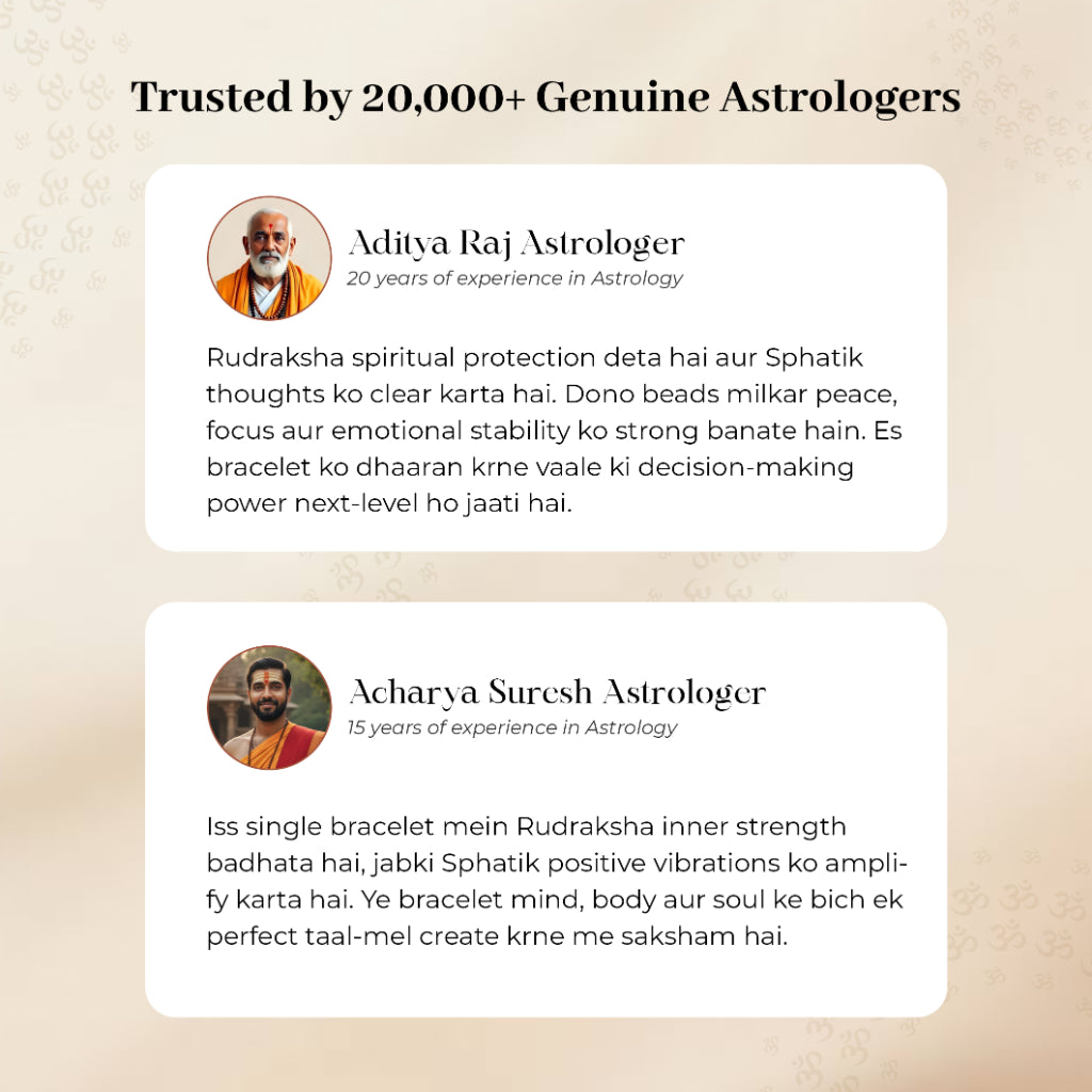 Rudraksha Sphatik Bracelet