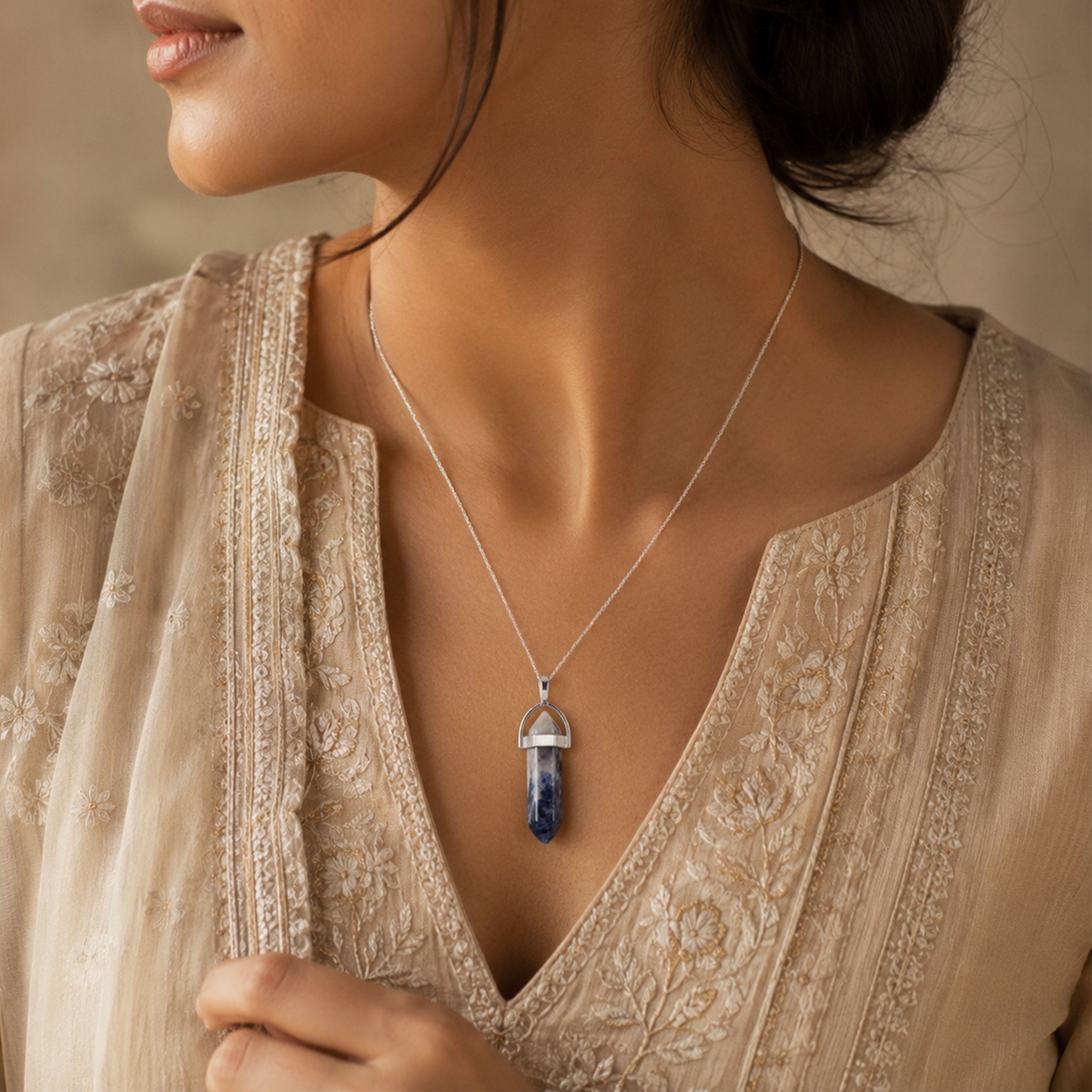 Sodalite Pencil Locket