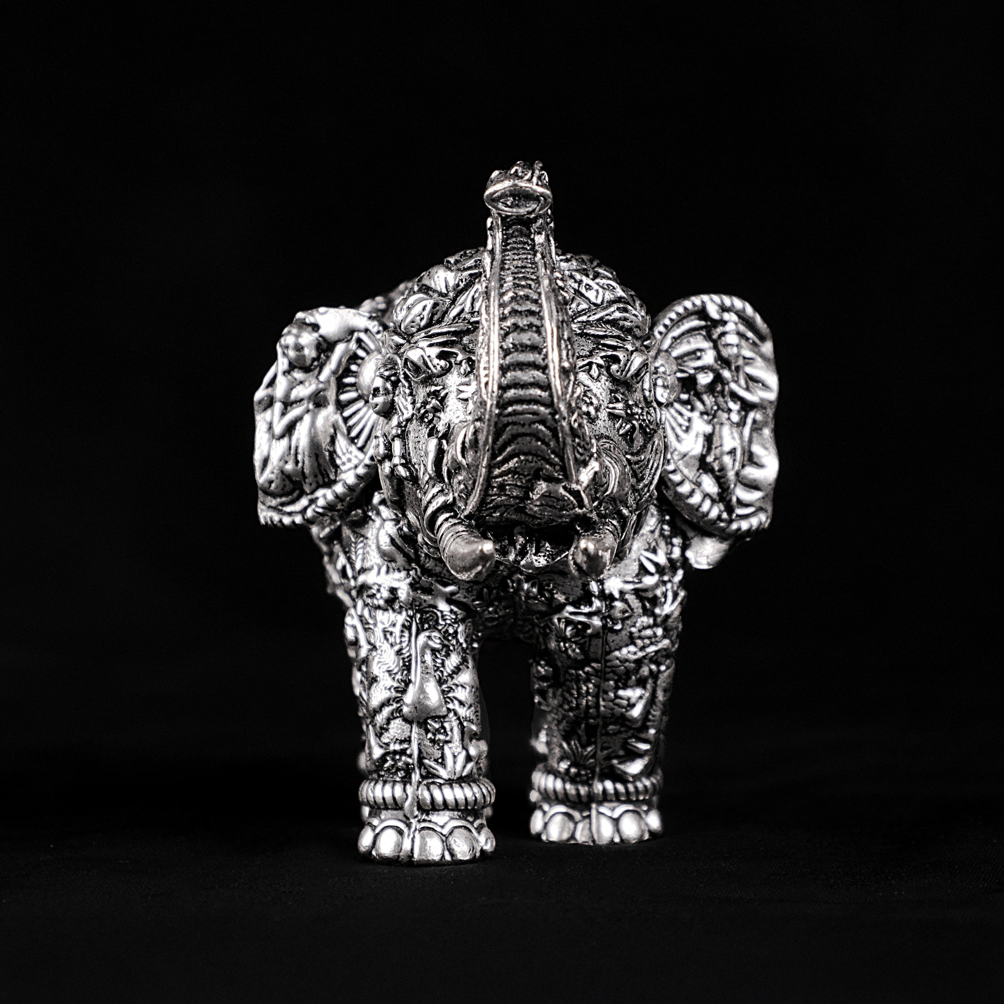 Engraved Elephant Idol