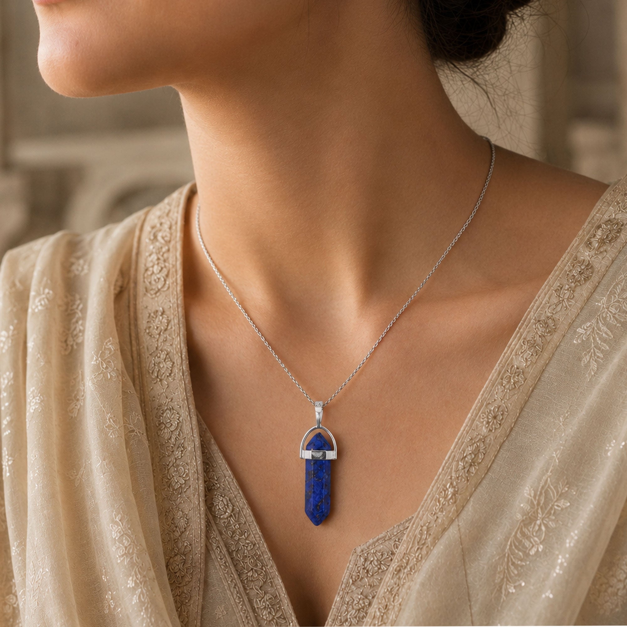 Lapis Lazuli Pencil Locket