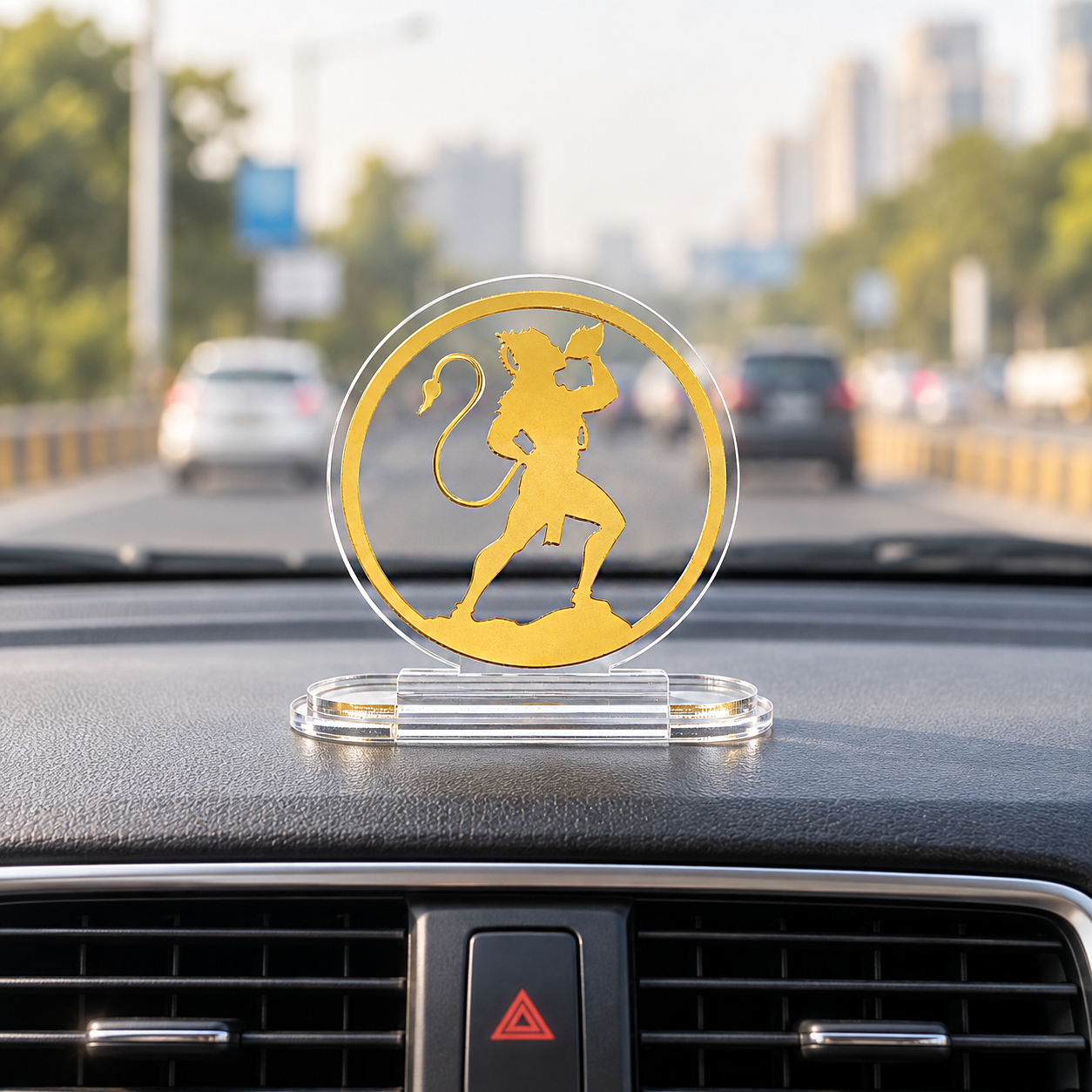 Hanuman Acrylic Car Dashboard