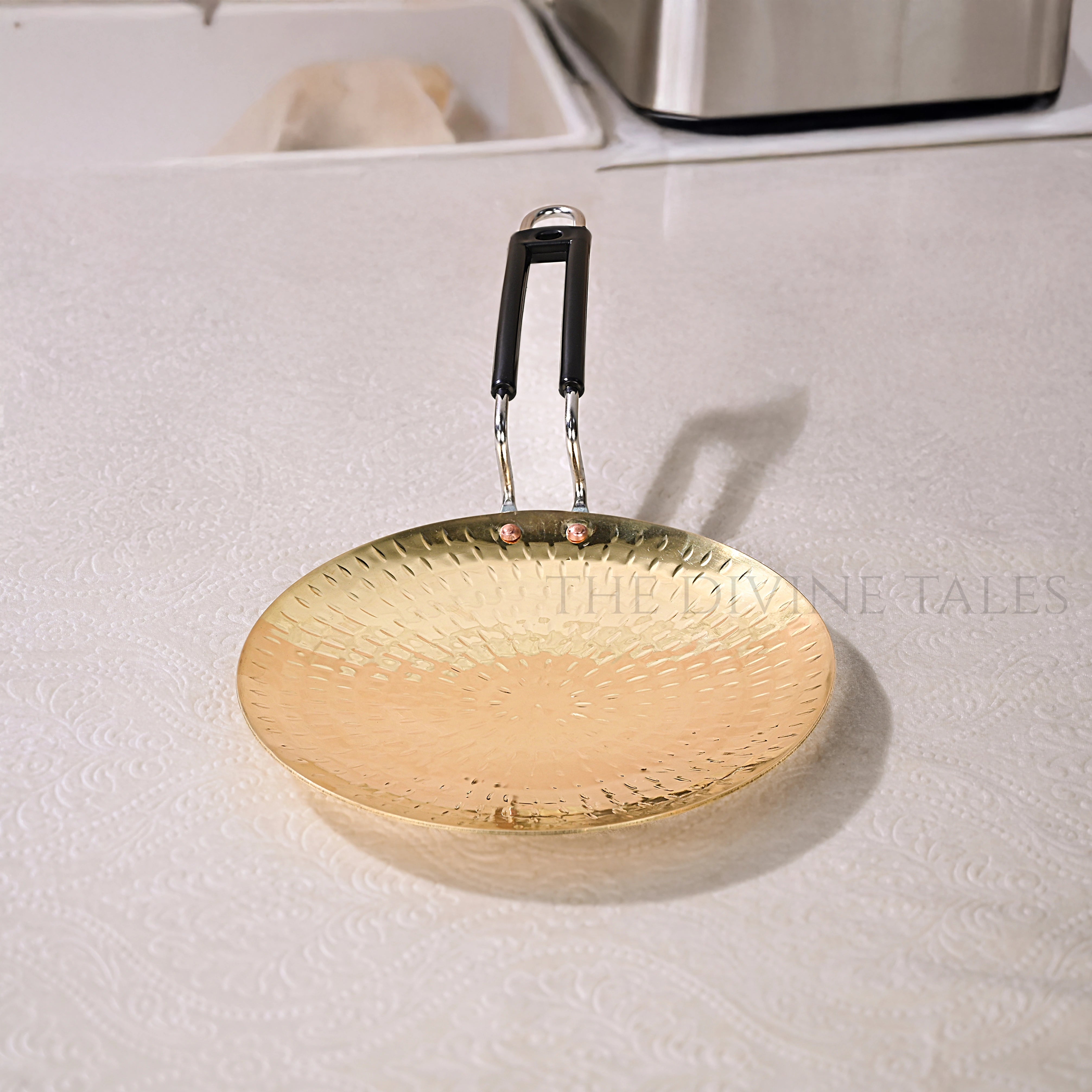 Hammered Brass Tawa for Roti
