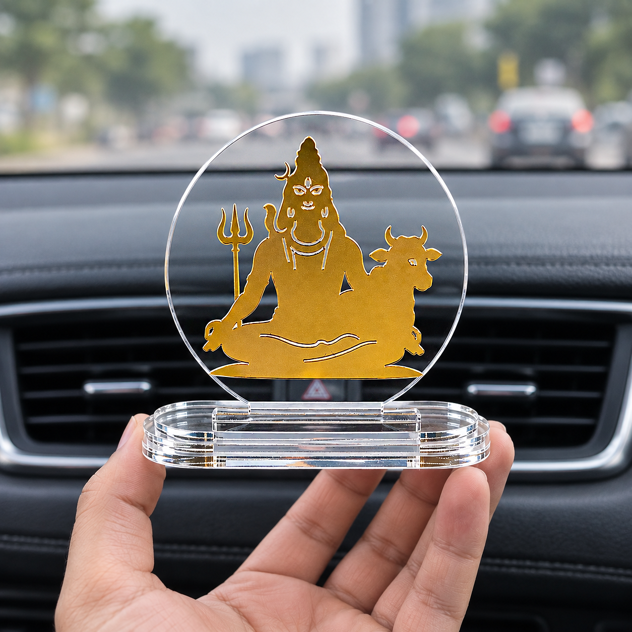 Shiva Acrylic Car Dashboard