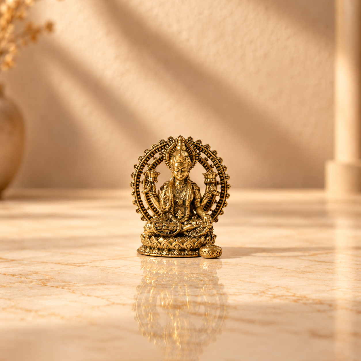Brass Maa Lakshmi Idol